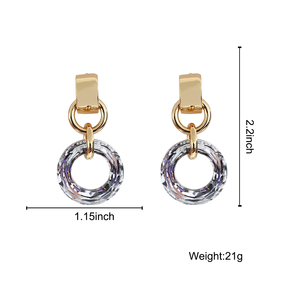 DALIA Ice Hoop Dangles