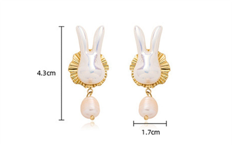 WONDERLAND Rabbit Studs