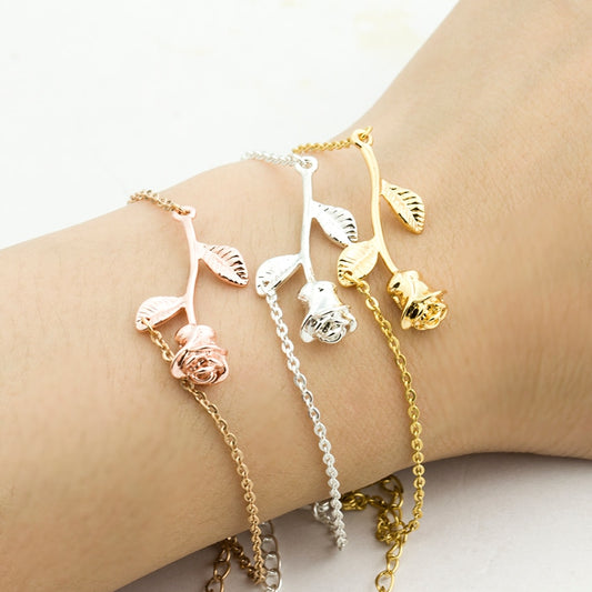 KISSED BY A ROSE Charm Bracelet